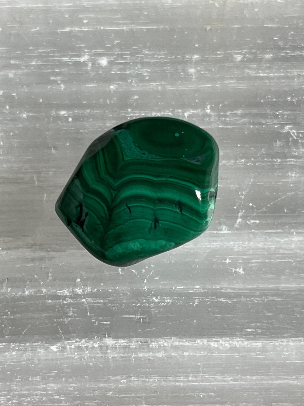 Polished Green Malachite Decorative Stone - Home Accent